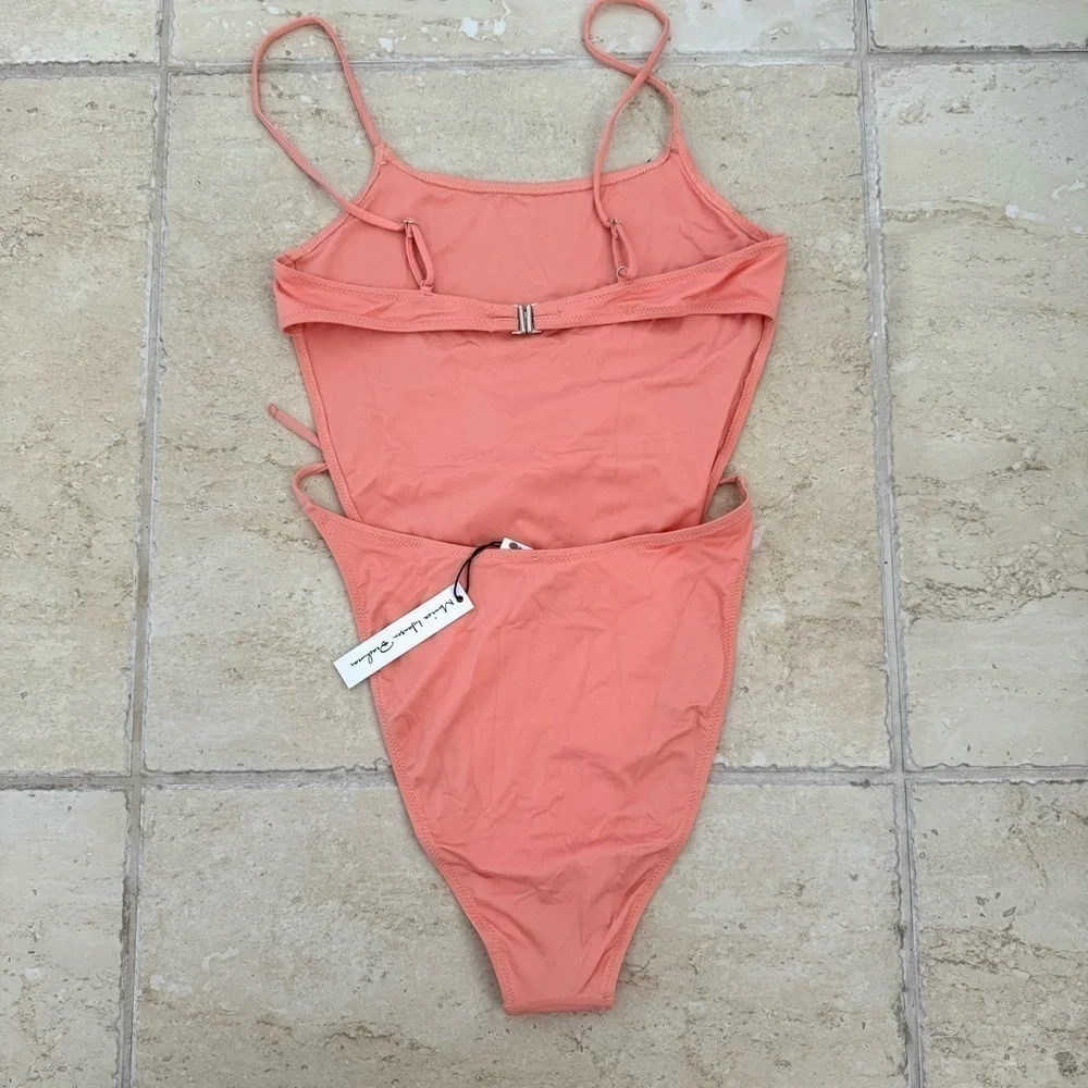 NWT! Monica Hansen Beachwear, One Piece, Peach Color, Size S - Picture 4 of 11